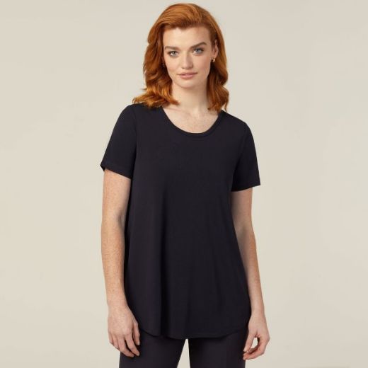 Picture of NNT Ladies Matt Jersey Short Sleeve Swing Top